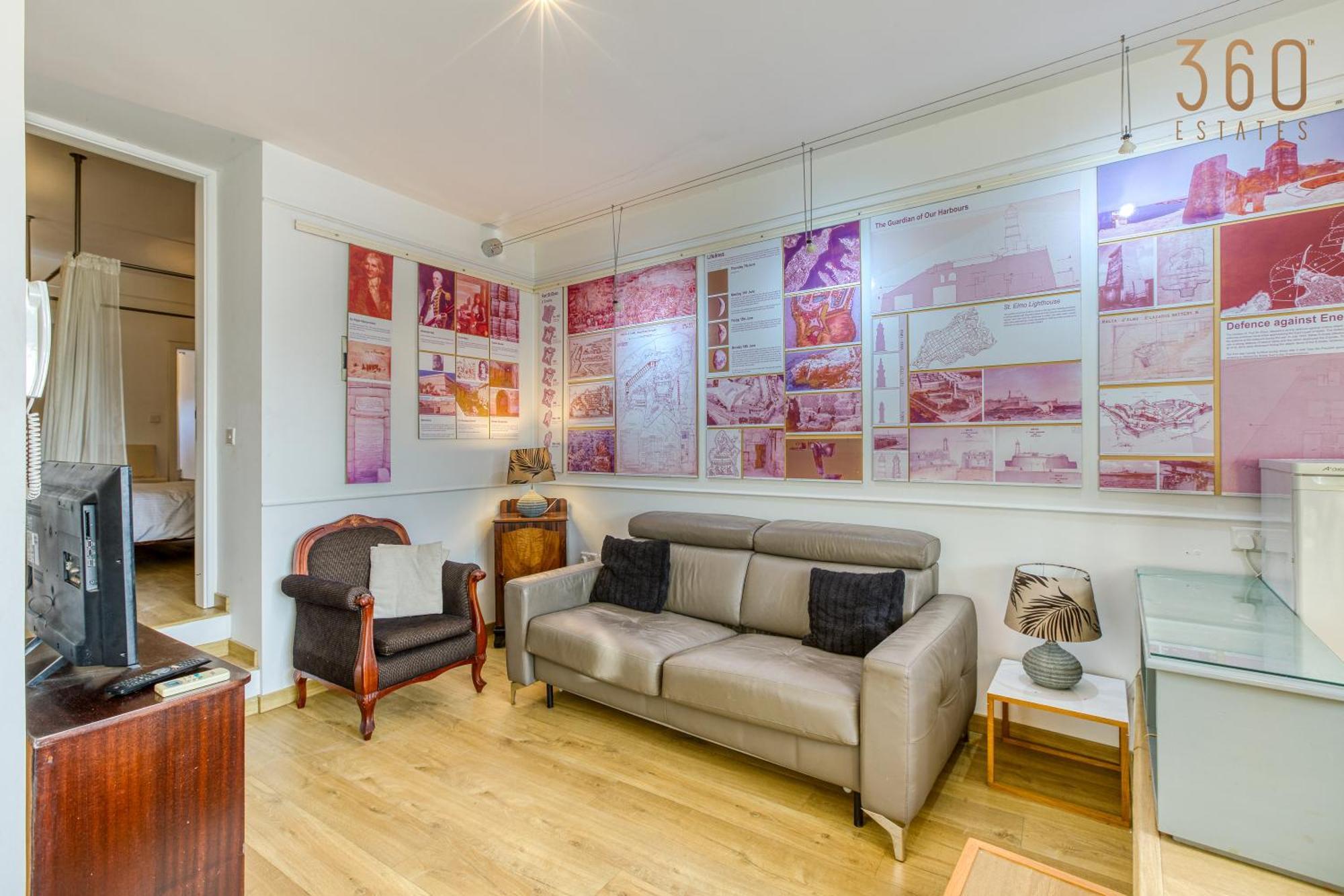 Comfortable 1Br Home With Maltese Balcony In Valletta By 360 Estates Luaran gambar